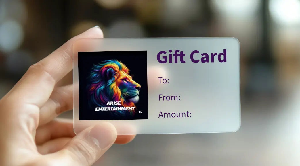A representation of an Arise Entertainment gift card