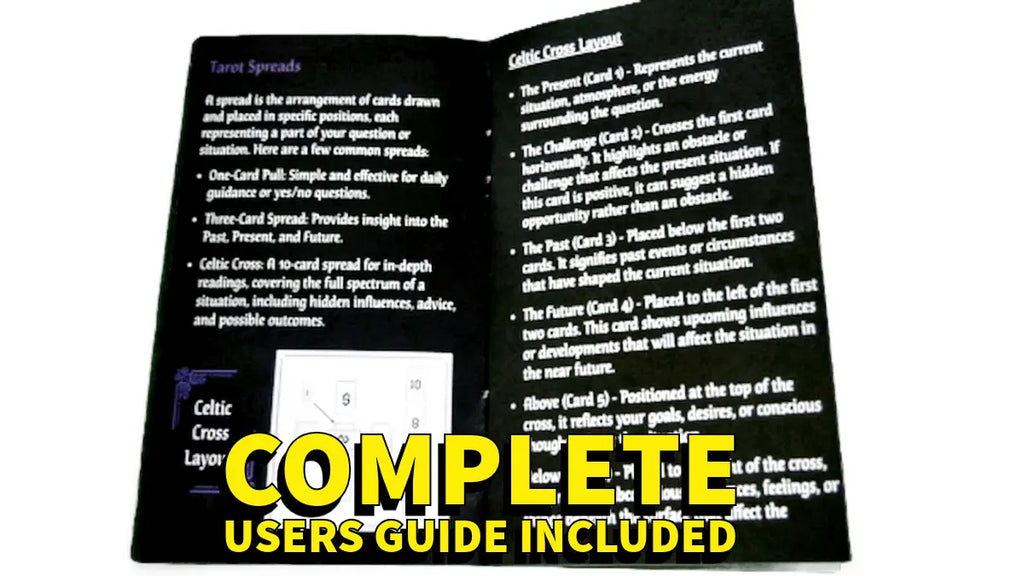 A representation of the Mid-Knight Prophecy Tarot Cards guide for beginners 