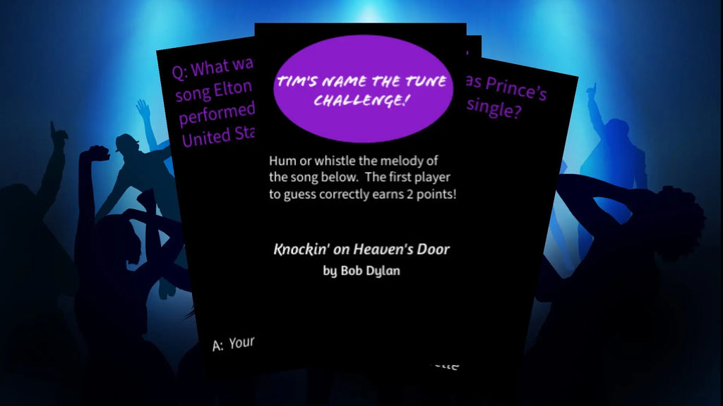 Tim's Name the Tune Challenge! card